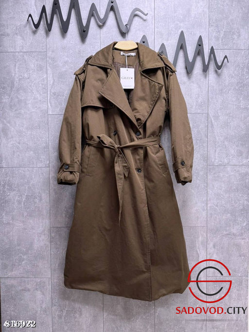 Утепленный тренч свободного кроя - Bruno фото 2