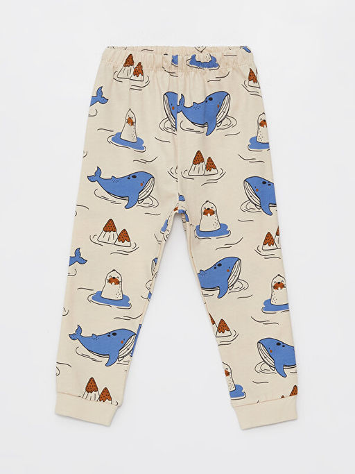 Bisiklet Yaka Uzun Kollu Desenli Erkek Bebek Pijama Tak?m? - Waikiki фото 3