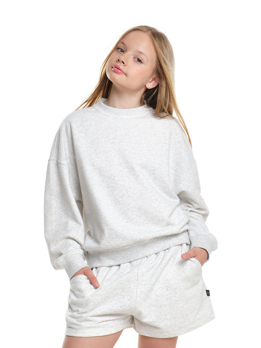 Свитшот базовый однотонный 22-7664 красный - Mini maxi фото 34