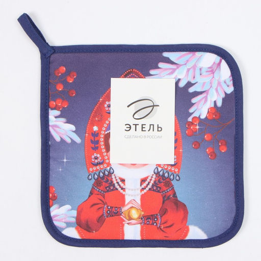 Прихватка Этель Матрёшка 19х19 см, 100% хл, ватин 250 г/м2  фото 4