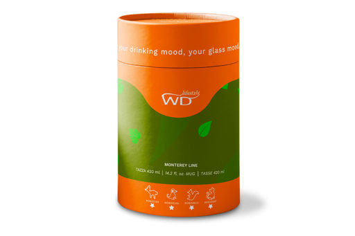 Кружка, 420 мл, стекло Б, с серой ручкой, Кошка, Monterey - Anna lafarg фото 2