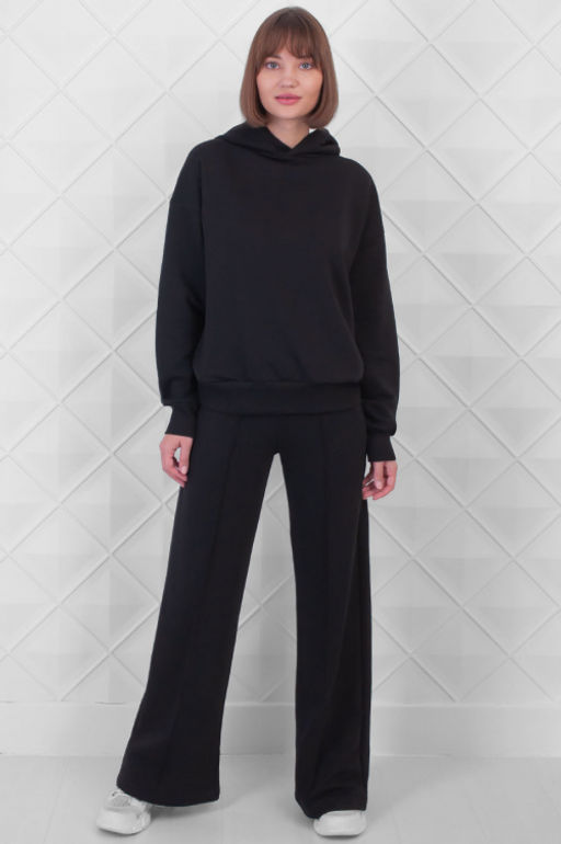 Арт. 2527/2 Костюм с брюками женский 44-52 (5 шт) Цвет:верх-черный,низ-черный - Калинка фото 8