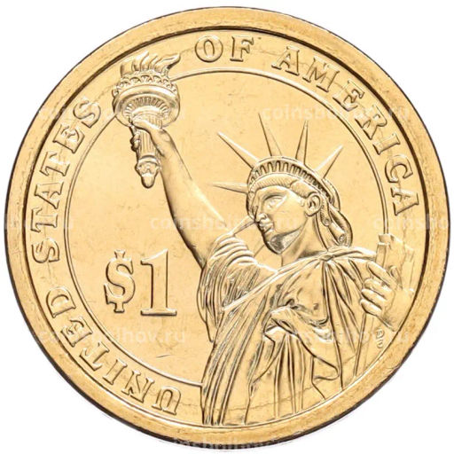 Монета 1 доллар 2013 года (D) США 26-й президент США Теодор Рузвельт