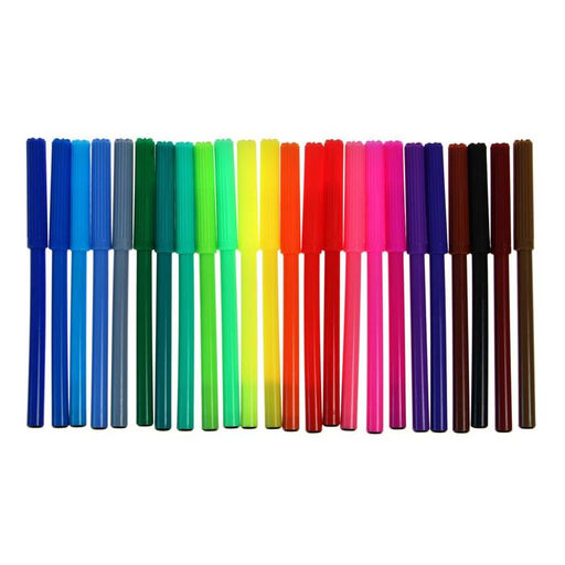 Фломастеры 24 цвета, вентилируемый колпачок, в картонной коробке - Calligrata фото 3