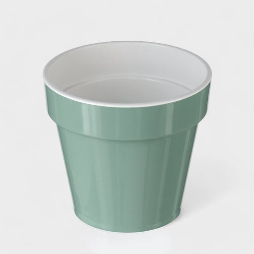 Цена за 2 шт. Кашпо для цветов со вставкой «Порто», 1 л, цвет нефрит