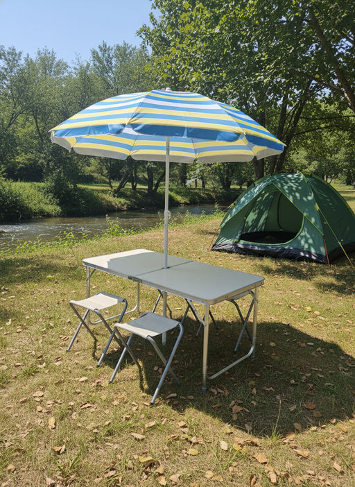 Набор стол со стульями 60*120CM OLS-518-18