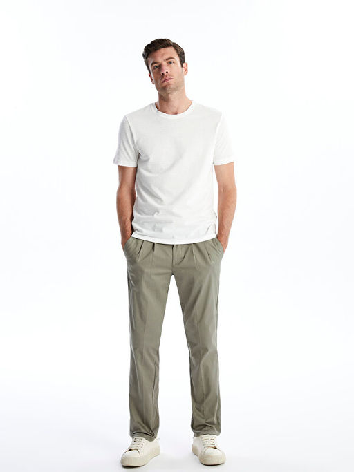 Bisiklet Yaka K?sa Kollu Erkek Dokulu Ti??rt