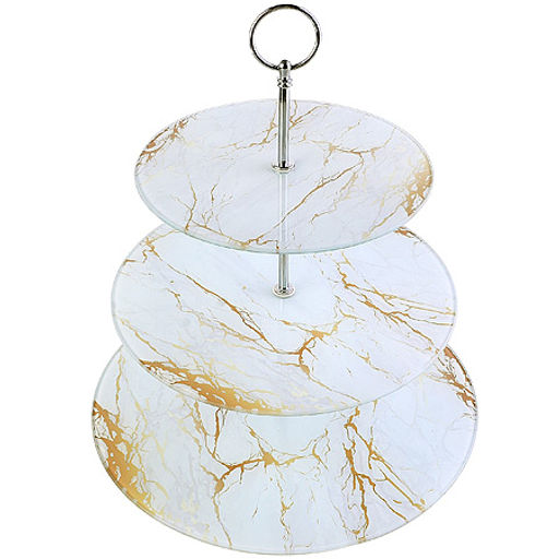 31504 Конфетница 3-ярусная на ножке LR (х8) - Mayer&boch фото 2