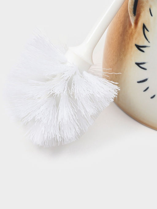 Ёршик для унитаза с подставкой «Кошка», фарфор, МИКС