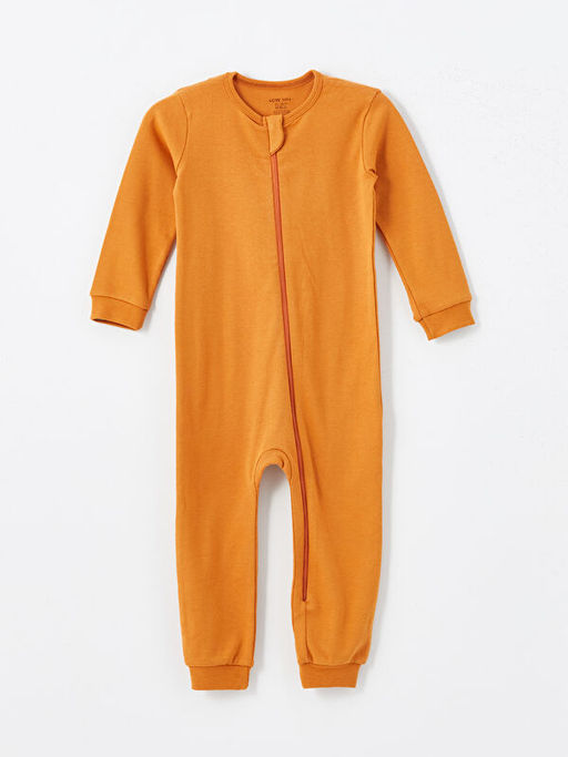 Bisiklet Yaka Uzun Kollu Erkek Bebek Tulum