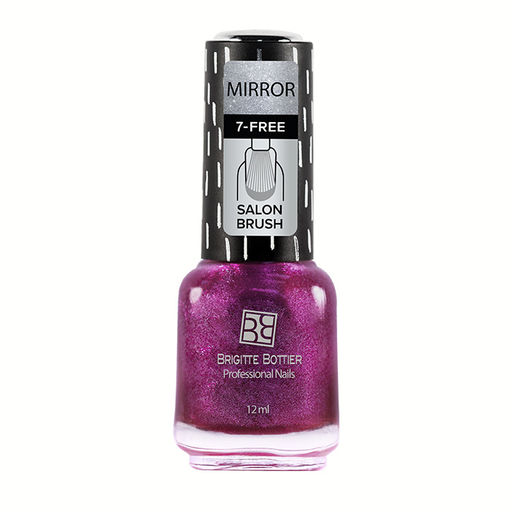 Brigitte Bottier лак для ногтей MIRROR тон 04 малиновый 12мл/3