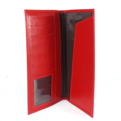 Портмоне/клатч жен Croco-ПР-959 натуральная кожа 4 отд, 8 карм, красный матовый (16) 239898  фото 3