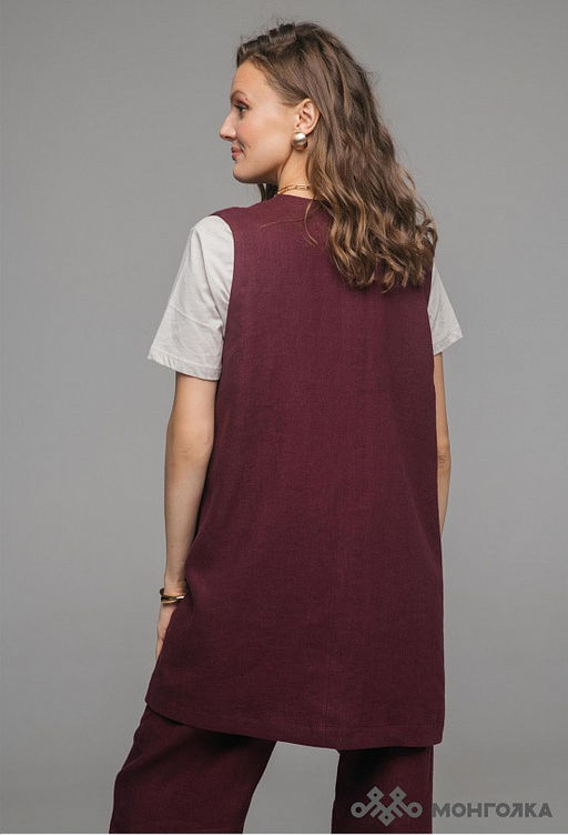 Жилет из 100% льна премиального качестваТаллин - Vals фото 4