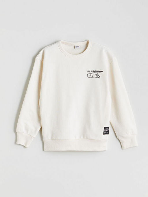 Bisiklet Yaka Erkek ?ocuk Sweatshirt