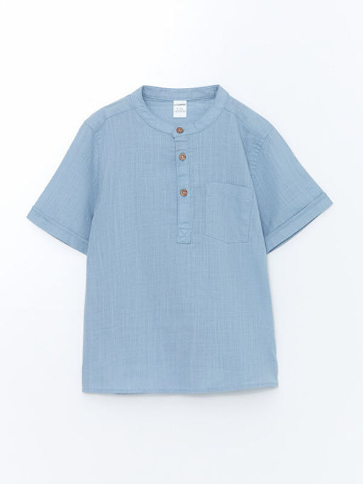 Hakim Yaka Poplin Erkek ?ocuk G?mlek