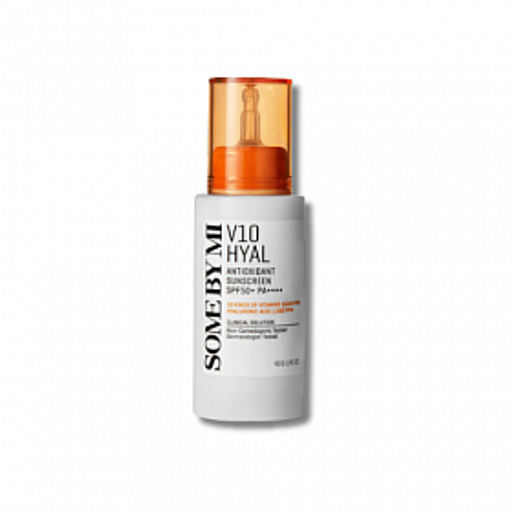 Some By Mi V10 Hyal Antioxidant Sunscreen SPF50+, 40ml - Антиоксидантный солнцезащитный крем с витаминами