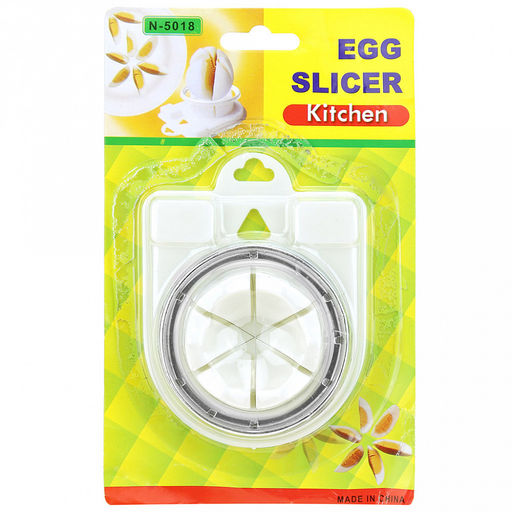 Яйцерезка струнная, пластмассовый корпус Дольки 8,5х11х3см, в блистере (Китай) - Домашняя мода фото 3