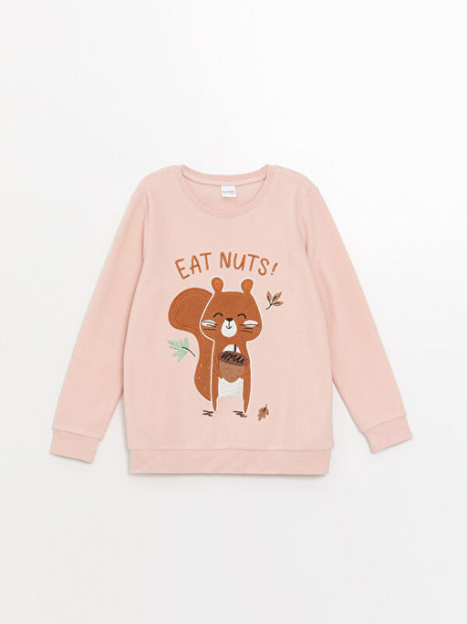 Bisiklet Yaka Polar K?z ?ocuk Pijama Tak?m? - Waikiki фото 2