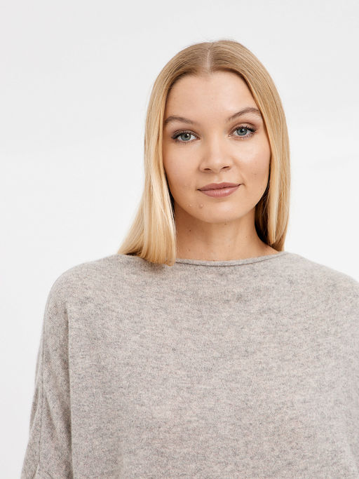 джемпер женский из кашемира с вырезом лодочка - Glenfield фото 5