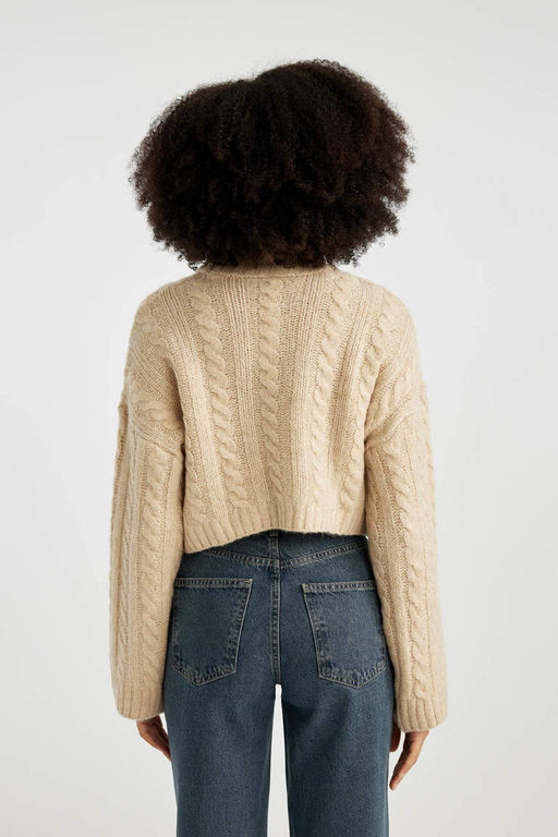 Свитер стандартного кроя с полуводолазкой - Defacto фото 5