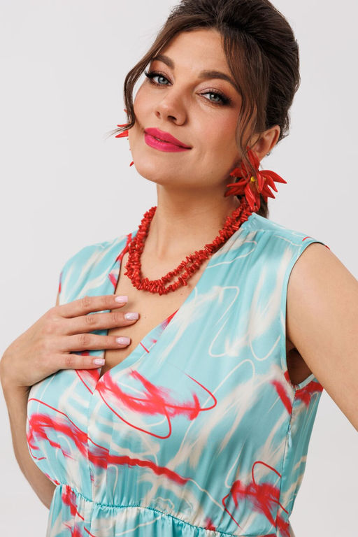 Платье ANELLI 1645 кораллы на море  фото 5