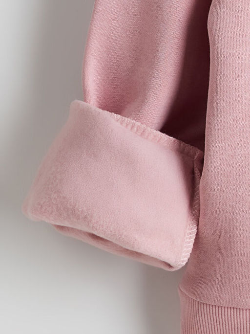 Bisiklet Yaka Hello Kitty Bask?l? Kal?n K?z ?ocuk Sweatshirt