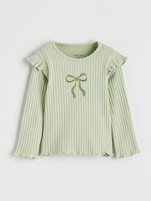 Bisiklet Yaka F?rf?rl? K?z Bebek Bluz