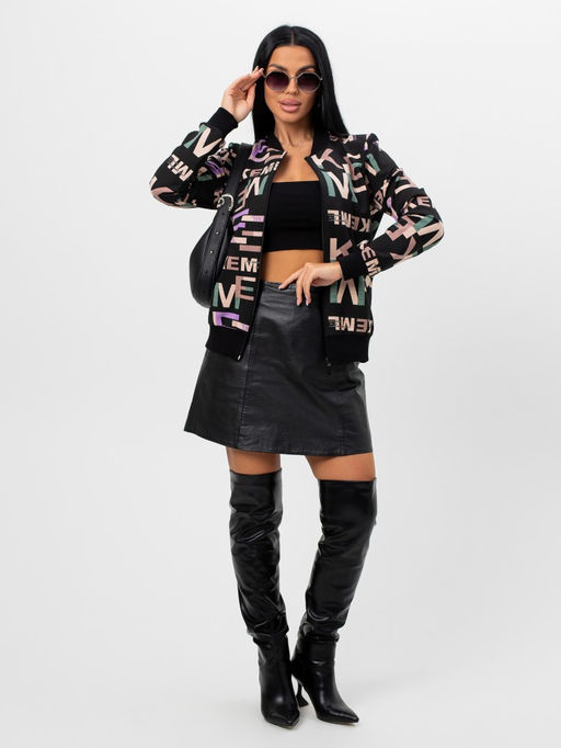 Бомбер женский на молнии - Милана фото 30