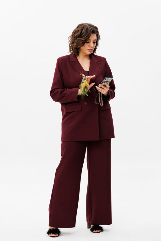 Костюм ANELLI 1398 бургунди  фото 3