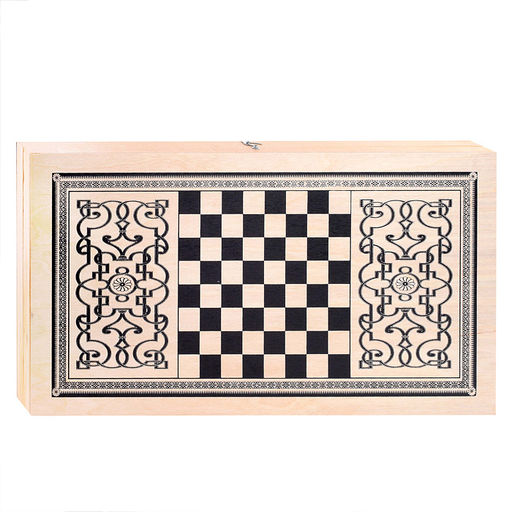 Нарды деревянные средние (500х250мм) дерев.фишки