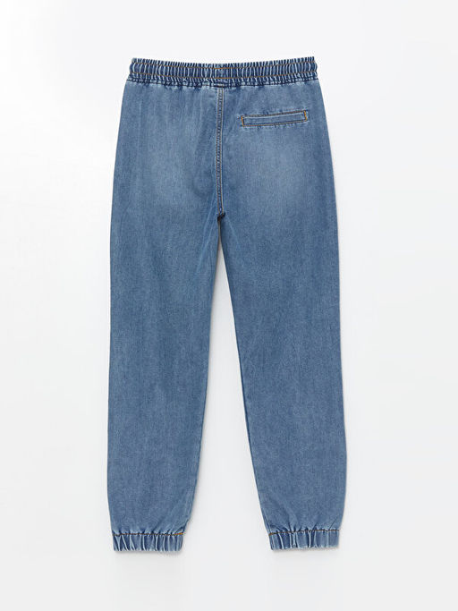 Rahat Kal?p Beli Lastikli Erkek ?ocuk Jean Jogger Pantolon - Waikiki фото 2