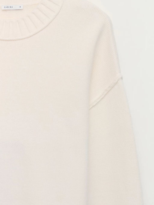 Вязанный джемпер с хлопком в составе / Zarina  фото 10