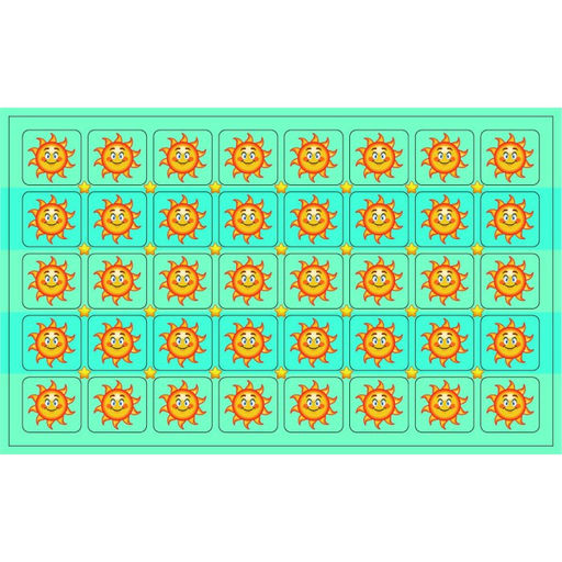 Наклейки на листе А6 "МИНИ. Солнышки" (5448)