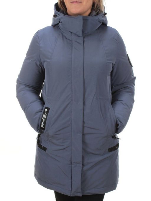 M2007 GRAY/LT. BLUE Пальто зимнее женское MARIA - Fashion фото 2
