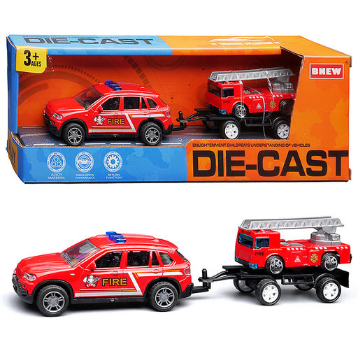 Машина "Городская служба пожарной охраны" металл, в коробке