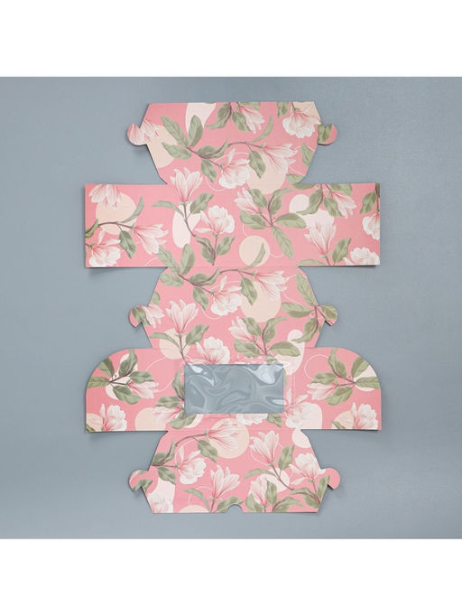 Цена за 5 шт. Коробка для капкейков, кондитерская упаковка двухсторонняя, 2 ячейки, «Вдохновляй красотой», 16×10×10 см