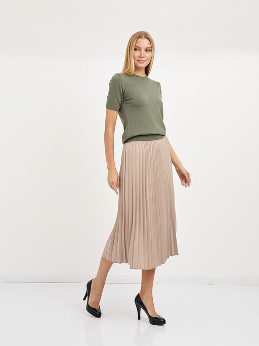юбка длины ниже колен с плиссировкой - Glenfield фото 2