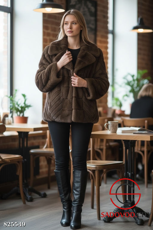 Шуба женская из искусственного меха