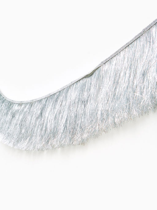 Гирлянда «Бахрома» 2 метра, серебряная