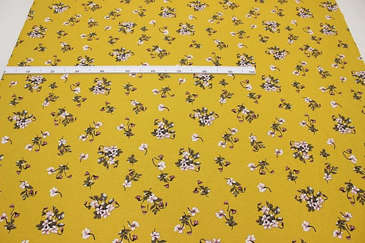 Теплый хлопок Эвита цв.желто-горчичный, ш.1.50м, хлопок-100%, 160гр/м.кв - Купава фото 2