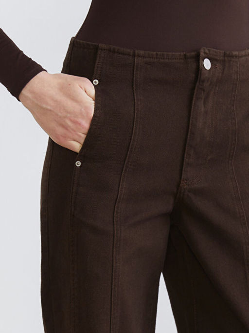 Wideleg Kad?n Jean Pantolon