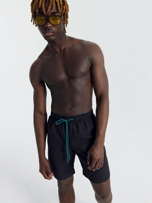 Шорты мужские спортивные в черном цвете - Mark formelle фото 3