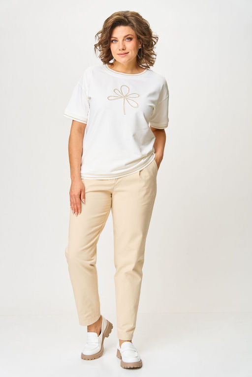 Футболка Rumoda 2261 молочный фото 5