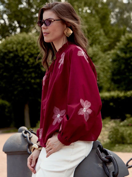 Блузка P612-1110 bordo - Primm фото 3