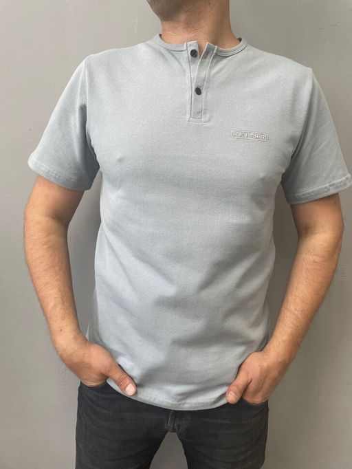 191 Футболка-поло, серый, пике - Knitka wear фото 2