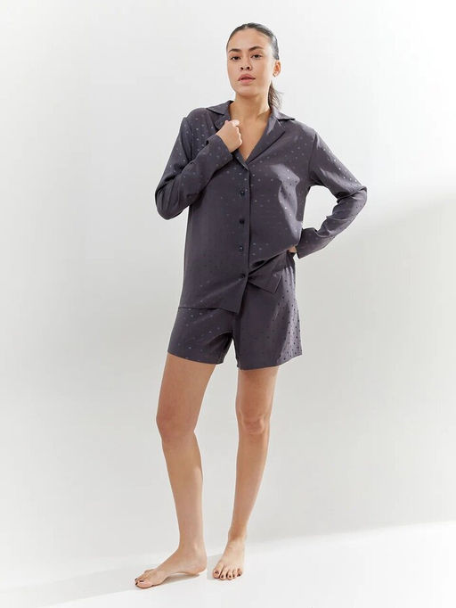 MY Рубашка пижамная жен.атлас Р225  фото 7