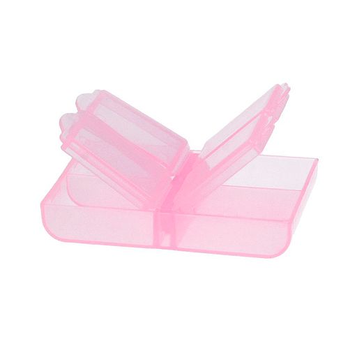 Gamma контейнер T-34 пластик 6.4 x 4.4 x 1.3 см розовый/прозрачный