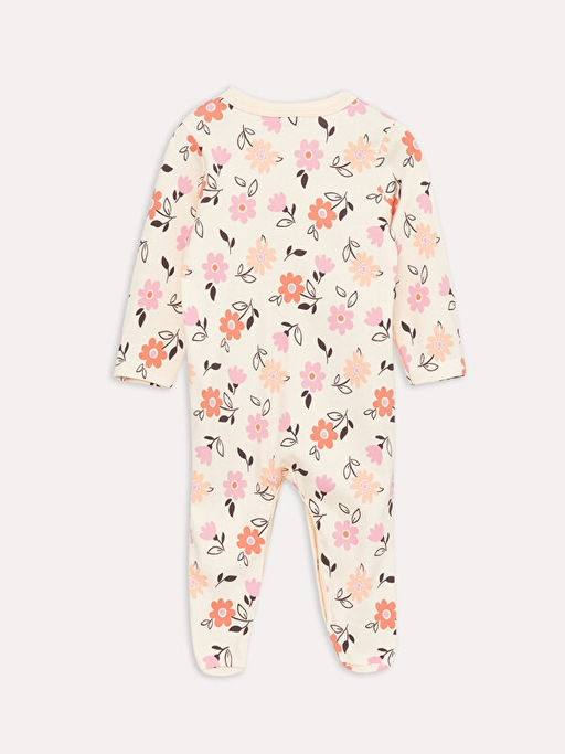 Bisiklet Yaka Desenli K?z Bebek Tulum(0-12 Ay Patikli, 12 Ay+ Patiksiz) - Waikiki фото 2