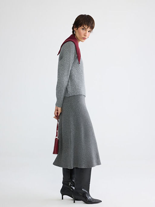 Bisiklet Yaka Kad?n Triko Kazak