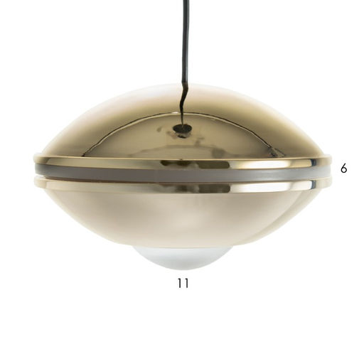 Светильник «Сатурея» LED 11 Вт 3000К золото 11.5×11.5×8-108 см BayerLux